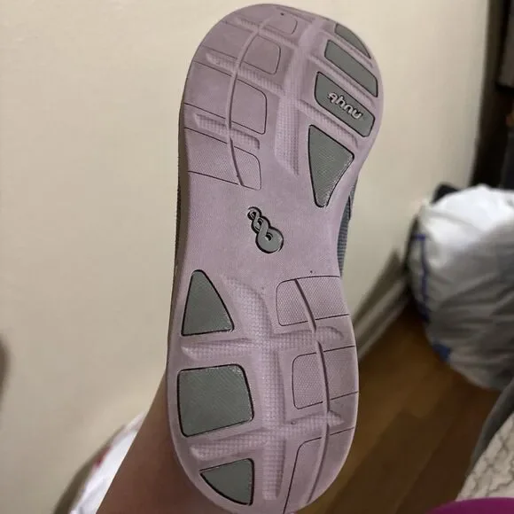 Ahnu by Teva Telegraph Women's Size 10 Mary Jane Flats Grey Pink Polka Dot Sport - Picture 13 of 14